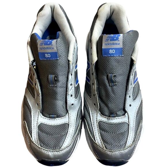 New Balance Women's Athletic Sneakers US 8 Silver Blue No Strings Running Shoes - Picture 9 of 11